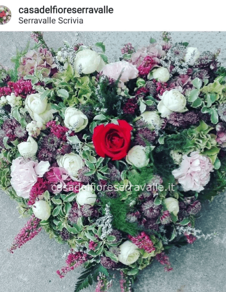 Cuore di fiori misti