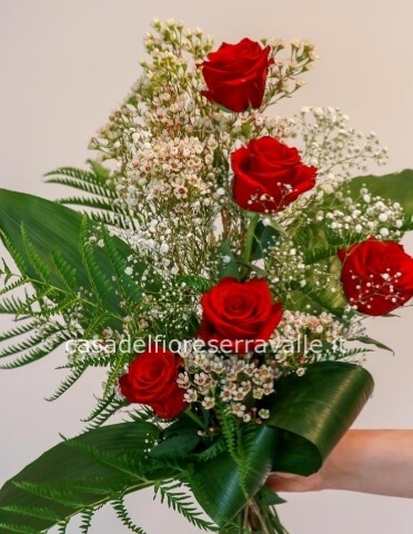 Rose rosse da comporre in mazzo per numero di steli
