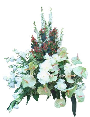Composizione di fiori freschi colori chiari