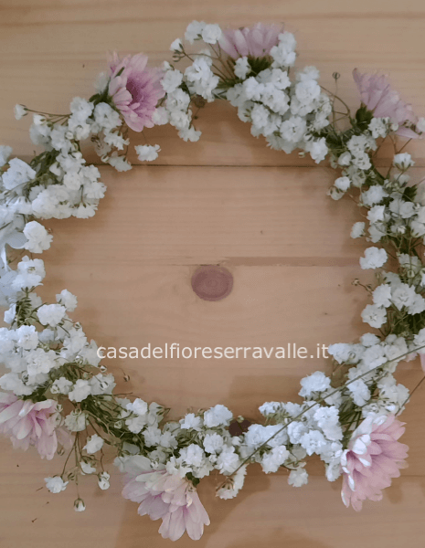 Corncina di fiori per bimba